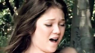 Lesbians are having fun on a picnic in the park