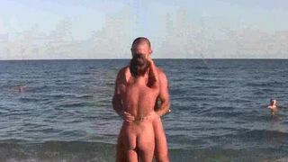 Nude gymnastics on the beach is always a good idea