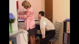 A mother makes love with her son in this Russian video