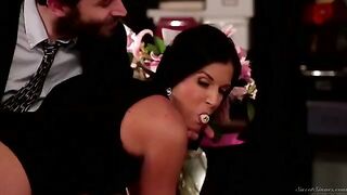 The boss licks the hairy pussy of his secretary in an intense office scene