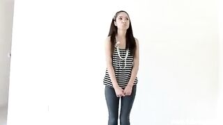 A beautiful girl has her first experience, and it was amazing!