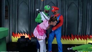 A man's cock is used by two girls in a sex performance