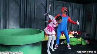 A man's cock is used by two girls in a sex performance