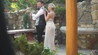 A married couple fucked by two guys in their honeymoon trip