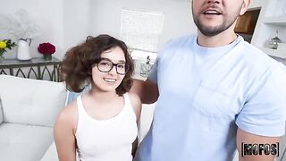 Leana doesn’t touch the ground with her feet in this hot scene