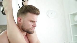Hot MILF in anal action, screaming and moaning until she squirts hard