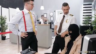 Bank robbers try to fuck in a sloppy way