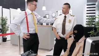 Bank robbers try to fuck in a sloppy way