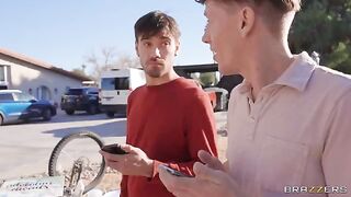 Day of Debauchery: Part 2 - glasses girl does a blowjob on the street