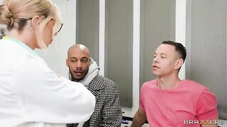 A hot doctor has sex with two patients who are not feeling well