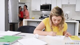 Unforgettable big natural tit threesome