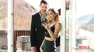 A cheating housewife Veronica Leal gets a thrilling DP sex