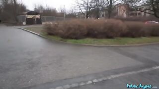 A German guy cheats on his wife for money with a slut