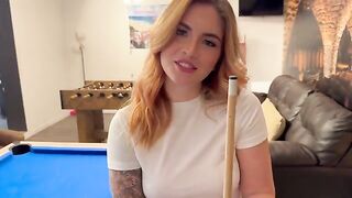 I played pool and lost a bet, so I had to fuck her