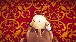 Kinky foot fetish action with incredible 3D anime power
