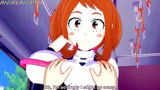 Deku fucked Ochaco in a steamy MHA scene