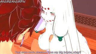 Spider Demon (Mother) fucks with Tanjiro Kamado in 3D