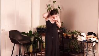 New cute outfit try-on video with sexy mini skirts and dresses