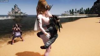 Goblin × Goddess × Beach - Episode 2 - 3D Porn with intense action