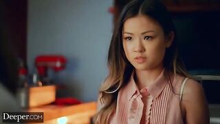Asian hottie Lulu Chu experiences intense threesome pleasure with Gianna Dior