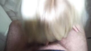 A red-haired Russian beauty gave a blowjob to her famous lover