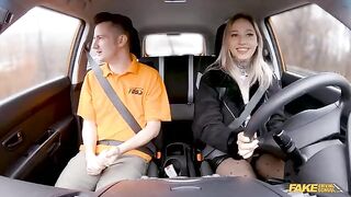 She considered the exam, so she got fucked in the car