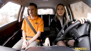 She considered the exam, so she got fucked in the car