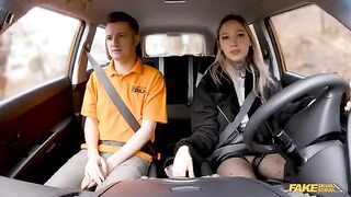 She considered the exam, so she got fucked in the car