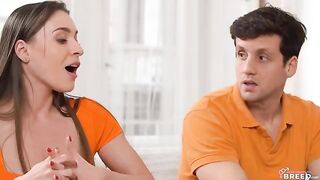 I found my stepmom online and fucked her on the couch