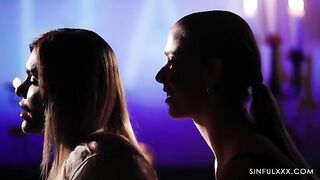 Romantic sex with a girl and her boyfriend in FFM