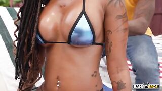 Her black mouth is tailored to make dick sharpness