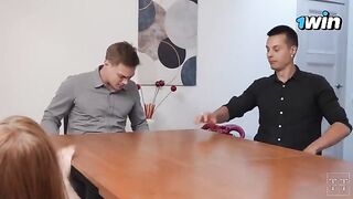 Hot sluts getting fucked during an office meeting