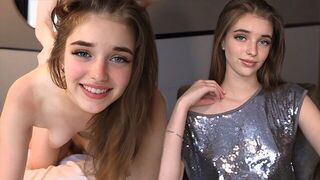 A cute Ukrainian girl shared her first experience in front of the camera