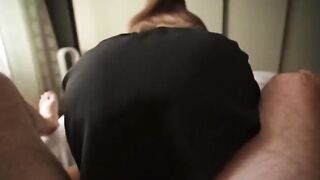 She caught me jerking off her panties and she wanted to get down
