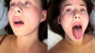 The first orgasm with a strong eye-rolling moment, very exciting!