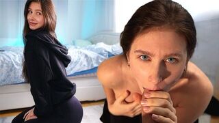 He rewarded the girl with cock for her good training