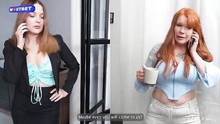 Hot threesome sex with a stepmom and a teacher, featuring taboo role play