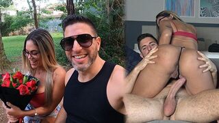 A guy picked up a sexy girl with a big ass in Ibirapuera Park and fucked her hard