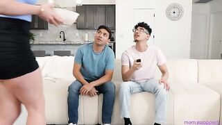 Two mature ladies arranged a steamy mom-swap sex party