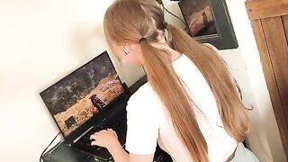 A young man fucked a hot stepmom with a perfect pink pussy very hard