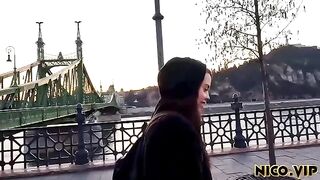 The couple has sex while traveling, the man fucked the woman’s tight ass
