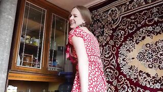 The village girl is hot and sexy, and she knows it well