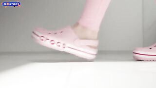 The guy fucked the girl in a comfortable suit