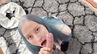 The girl is ready to do anything to experience an intense orgasm