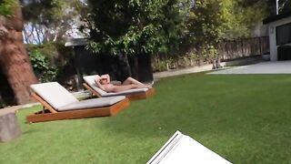 We are glad to have a summer house with a lawn to get down and dirty
