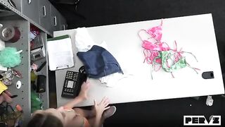 A blonde woman is fucked and she's dreaming on the table