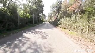 An Amazon woman fucked outdoors by a male in a passionate encounter