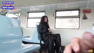 A blowjob in public from a stranger on the train