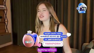 The guy shows his penis to the girl and offers her sex