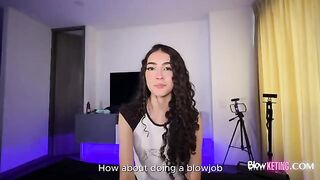 The appetizing woman has passionate sex with her boyfriend